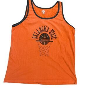 OSU Oklahoma State University Basketball Adult XL Orange Tank Top